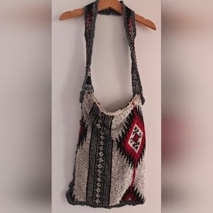 Handmade Guatemala Cloth Bag Crochet Bohemian Hippie